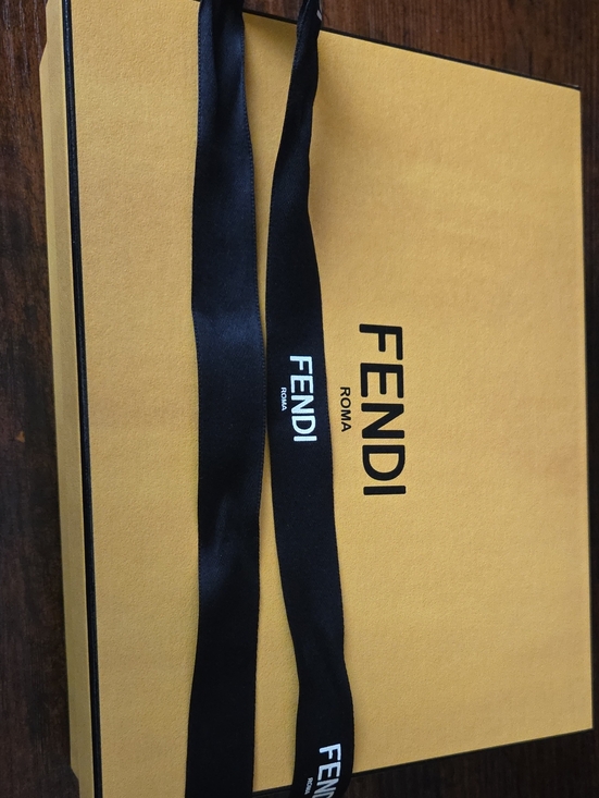 Fendi Handbags - Fendi Yellow Box with Black Branded Ribbon